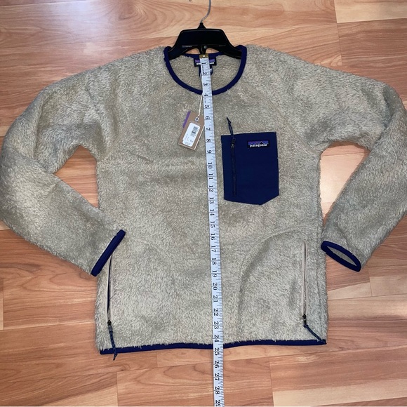 Patagonia Men's tan/navy Los Gatos Fleece Crew neck fleece size small - Picture 5 of 13
